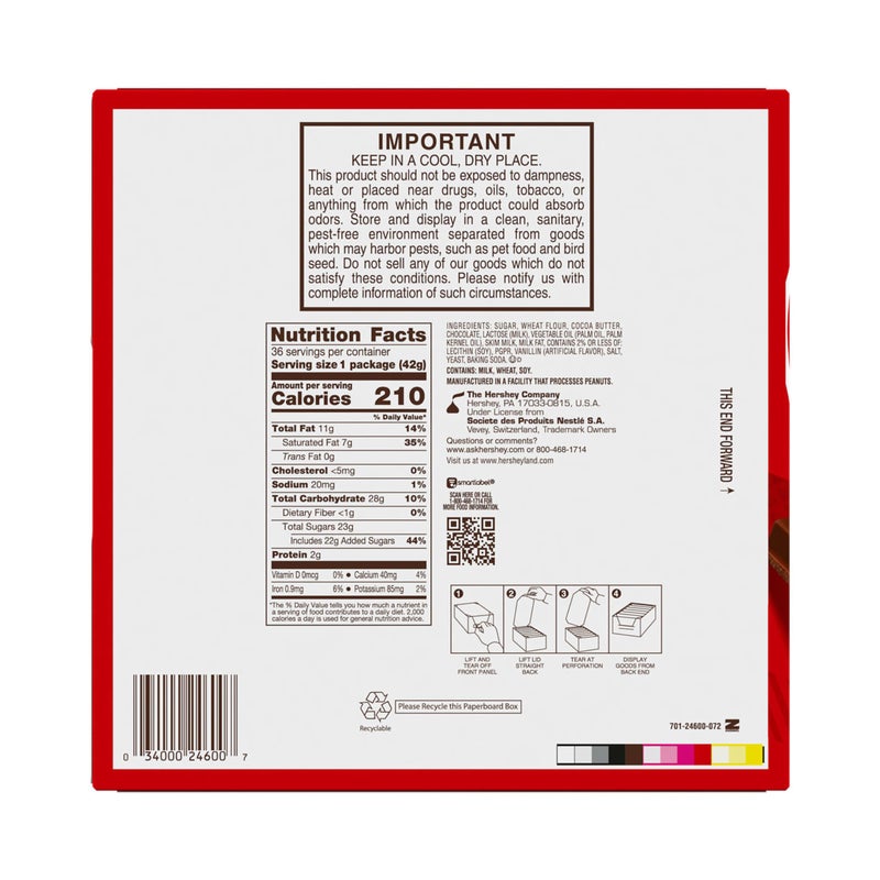 KIT KAT Milk Chocolate Wafer Candy Bars, 1.5 oz (36 Count) - Image 2